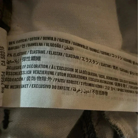 Abercrombie & Fitch Floral Ankle Gray/Green Pants - Size 2 - Picture 9 of 11